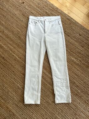 GAP White High-Rise Skinny Jeans